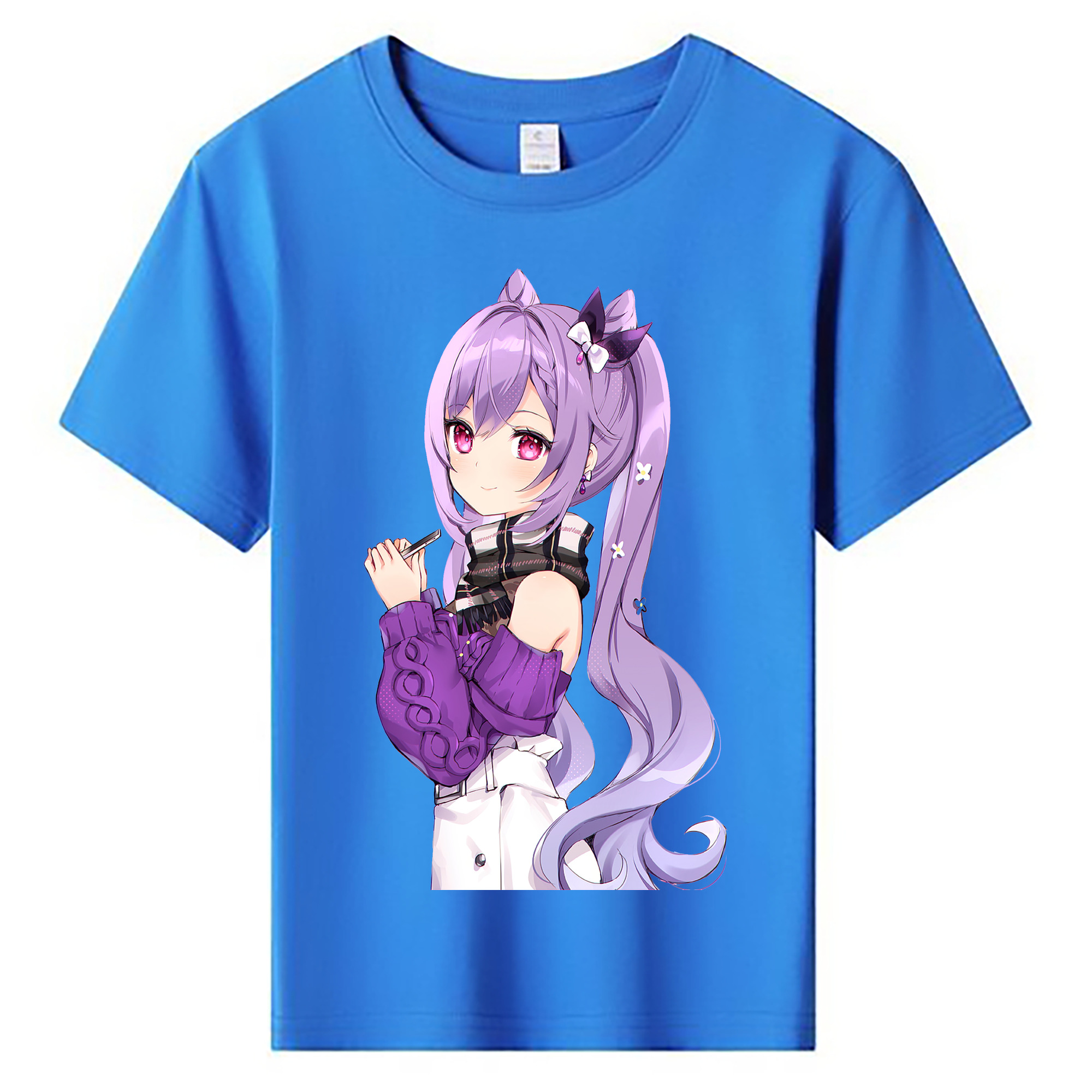 げんし神 刻晴 こくせい genshin Kokusei 綿100％キッズTシャツ（フロントプリント）